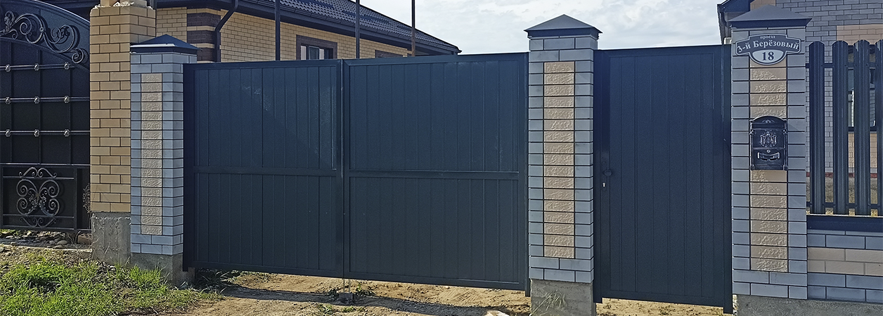 Въездные ворота в Зеленчукской под ключ